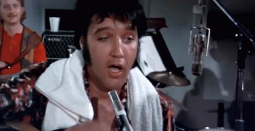 Funny Elvis Presley Falling From Chair GIF