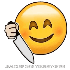Funny Emoji Wielding Knife GIF