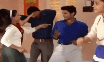 Funny Energetic Disco Dancing GIF