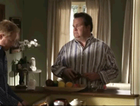 Funny Eric Stonestreet Passive Aggressive Reaction GIF