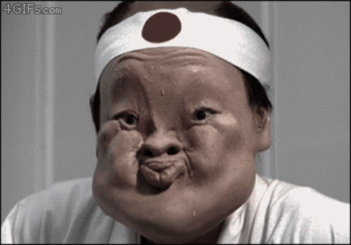 Funny Face Holding Breath GIF