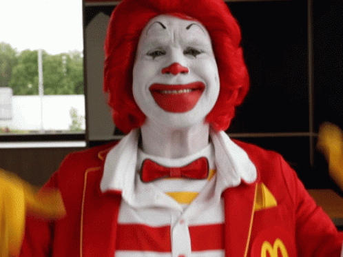 Funny Face Ronald Mcdonald GIF