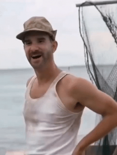 Funny Face Swap Forrest Gump Waving GIF