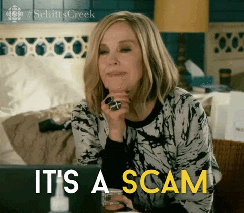 Funny Falling For It's A Scam GIF