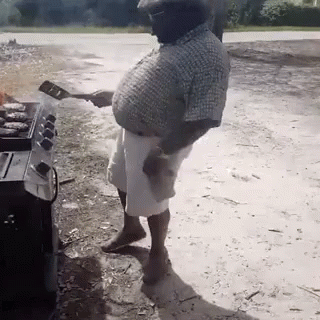 Funny Fathers Dancing While Grilling GIF