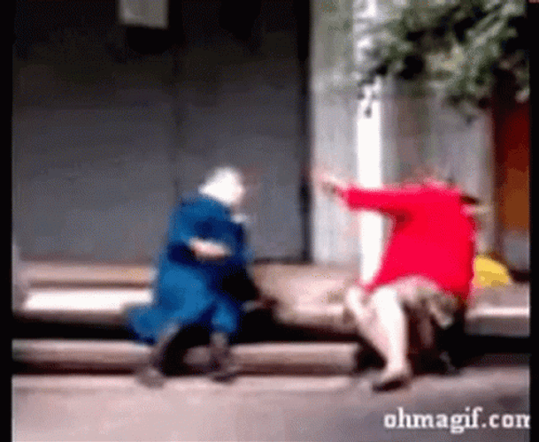 Funny Fight GIF