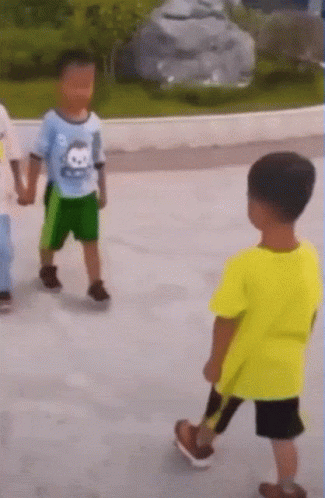 Funny Fight Hilarious Kid Fighting Stance GIF
