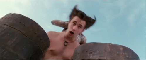 Funny Fight Jim Carrey Head Banged GIF