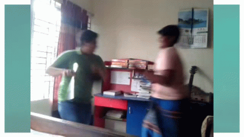 Funny Fight Chubby Kids Clashing GIF