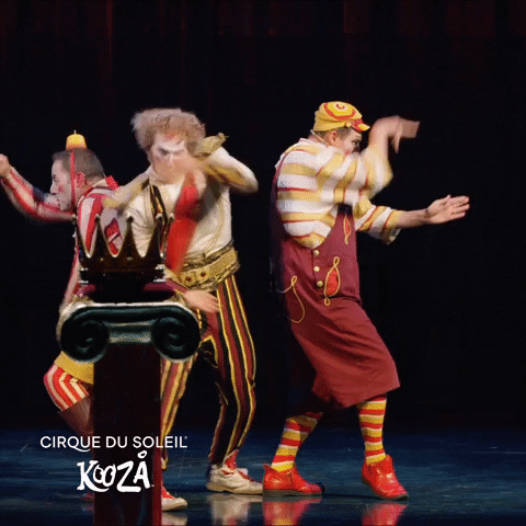 Funny Fight Cirque Du Soleil GIF