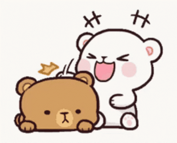 Funny Fight Peach Punching Mocha GIF