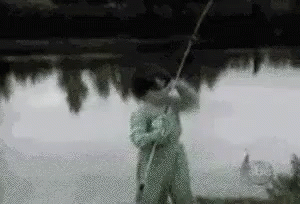 My Problems Chasing Me Funny Fishing GIF