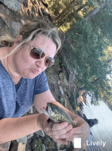 Me Trying To Kiss You Funny Fishing GIF