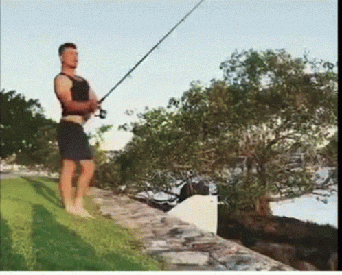 Funny Fishing For Attention GIF