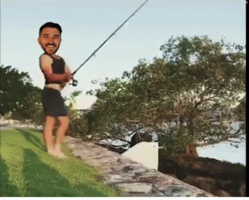 Here I Come Funny Fishing GIF