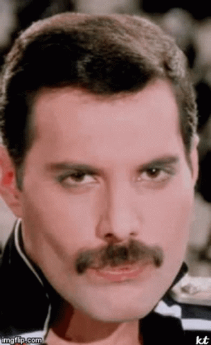 Funny Freddie Mercury Flirty Wink GIF