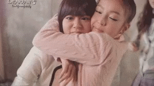 Funny Friend Hug Kara Hara GIF