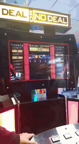 Funny Friends Playing Deal Or No Deal Arcade GIF