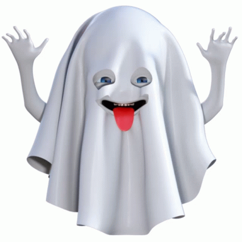 Funny Ghost Tongue Out GIF