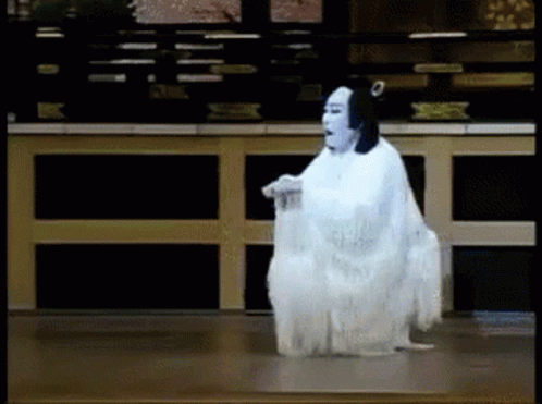 Funny Ghost Walking Sitting Down GIF