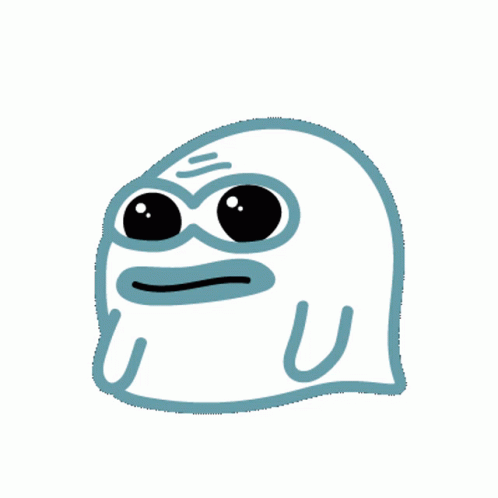 Funny Ghost Wide Smile Animation GIF