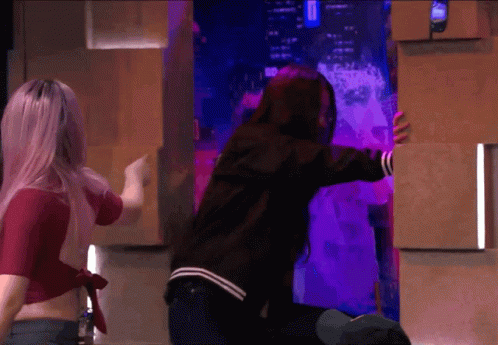 Funny Girl Fall Out GIF