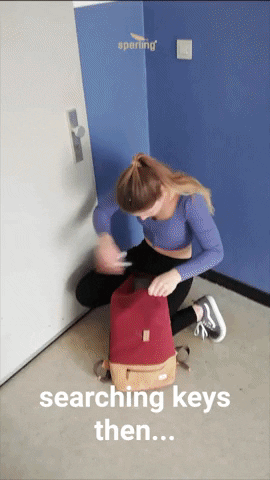 Funny Girl Looking For Something GIF