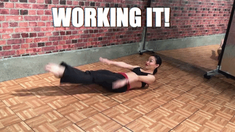 Funny Girl Workout Dance Insanity GIF