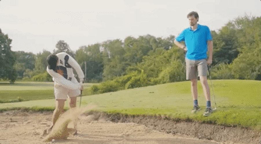 Funny Golf Mud Shower GIF