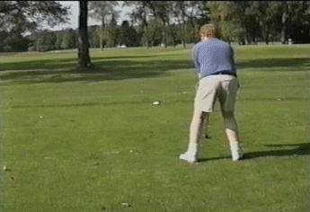 Funny Golf Shot Falling Fail GIF