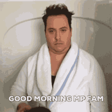 Funny Good Morning Guy Bathing In Cofffee GIF