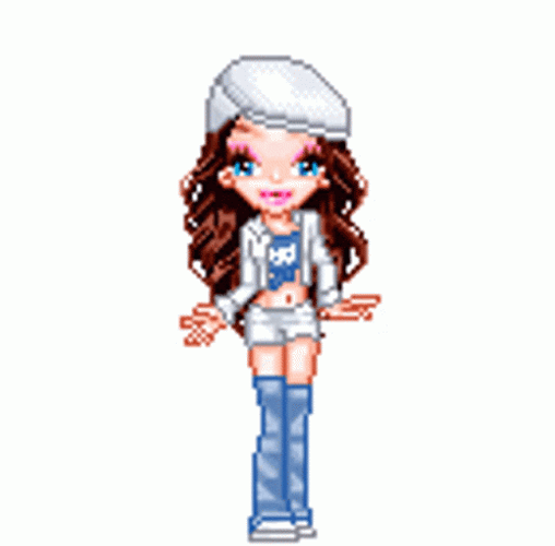 Funny Good Morning Happy Friday Anime Doll GIF