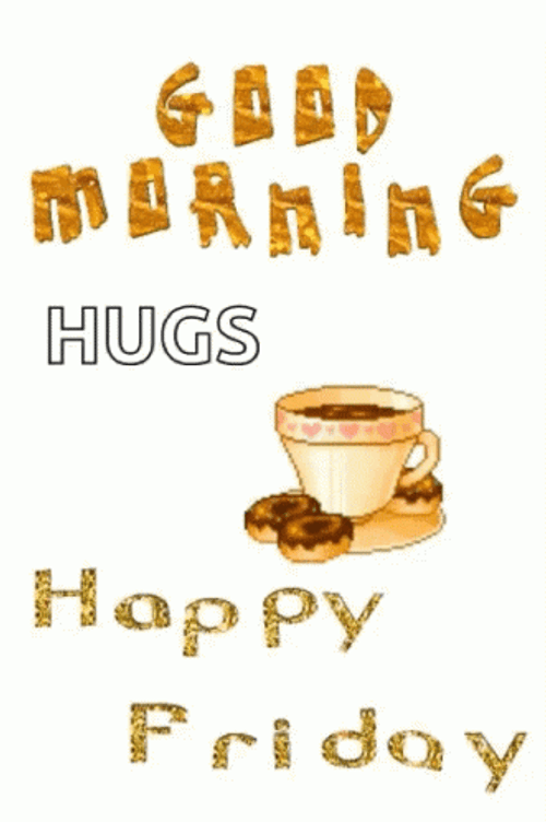 Funny Good Morning Happy Friday Hot Coffee GIF