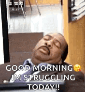 Funny Good Morning Wednesday Sleepy GIF