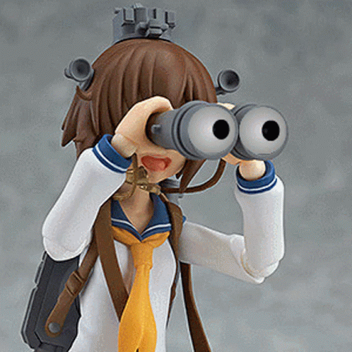 Funny Googly Binoculars Max Factory GIF