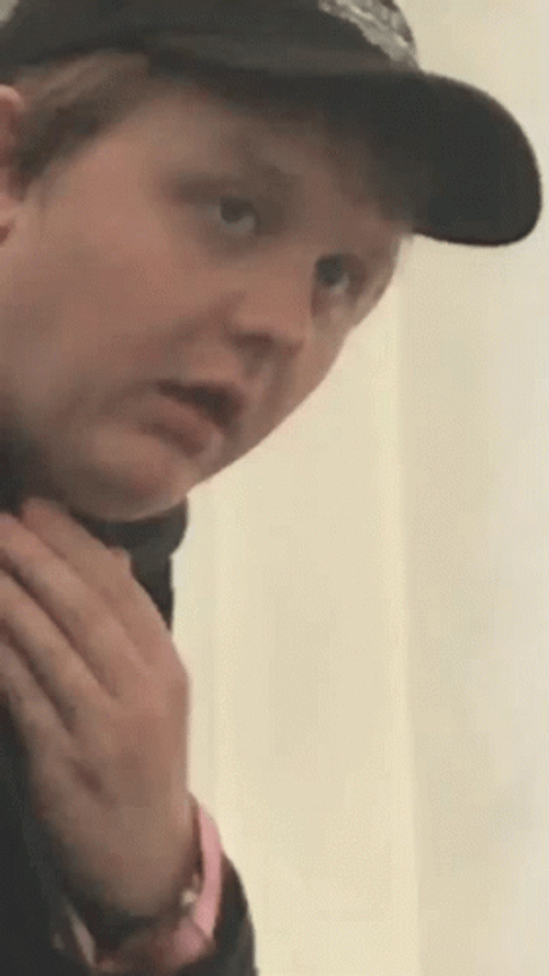 Funny Guy Choke Himself GIF