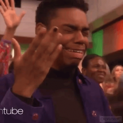 Funny Guy Crying Happy GIF