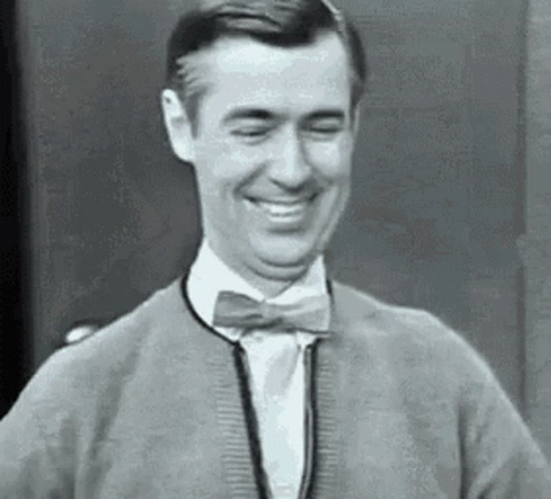 Funny Guy Fred Rogers Middle Finger GIF