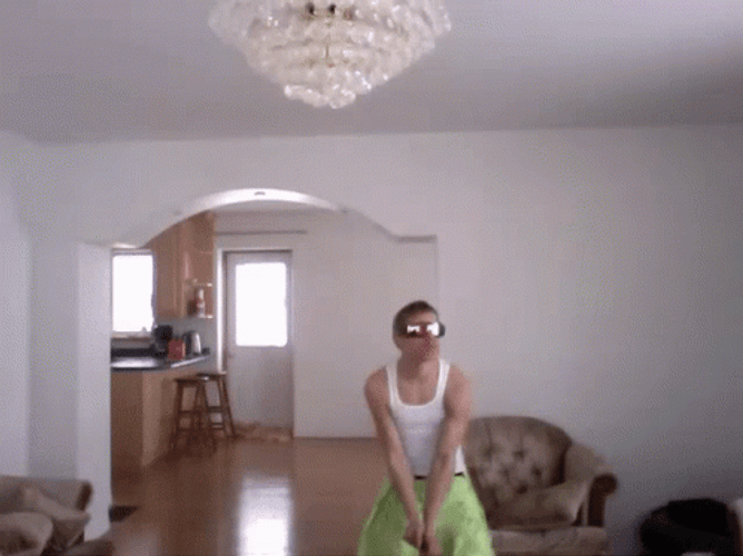 Funny Guy Happy MC Hammer Parody Dancing GIF