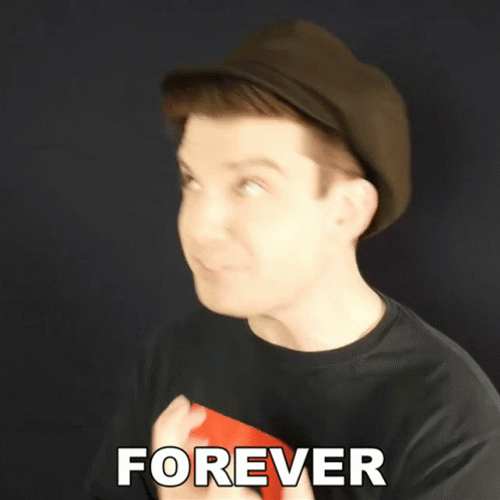 Funny Guy Singing Forever Loop GIF