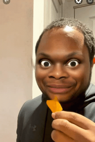Funny Guy With Big Eyes Chip Meme GIF