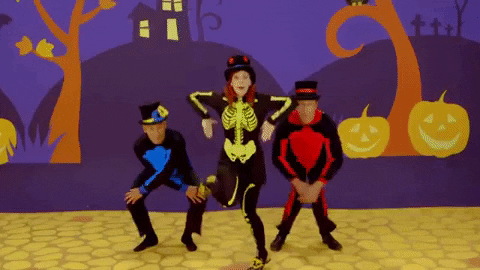 Funny Halloween Dancing Swag Skeleton The Wiggles GIF