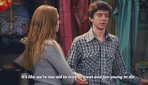 Funny Halloween Too Old To Trick Or Treat GIF
