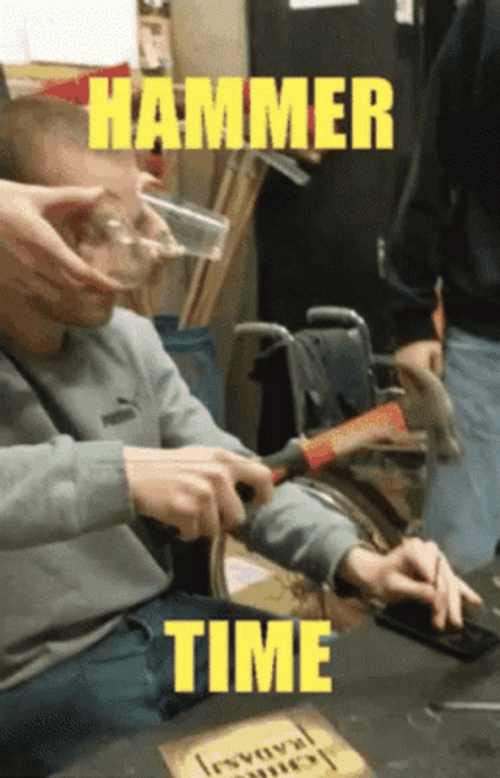 Funny Hammer Time GIF