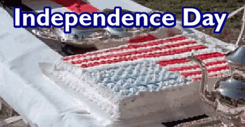 Funny Happy 4th Of July American Frog GIF
