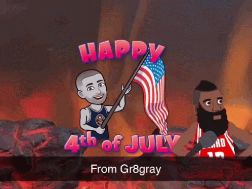 Funny Happy 4th Of July James Harden GIF