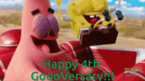 Funny Happy Anniversary Gogoversary Spongebob And Patrick GIF