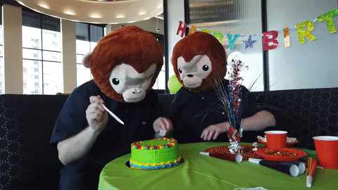 Funny Happy Birthday Cake Smash GIF