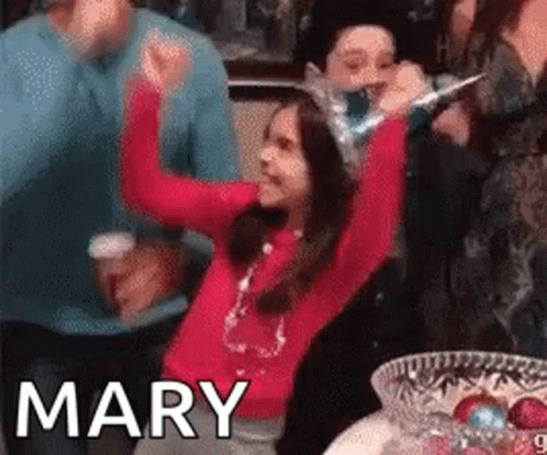 Funny Happy Birthday Day Mary Meme GIF
