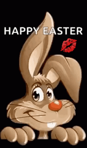 Funny Happy Easter Bunny GIF